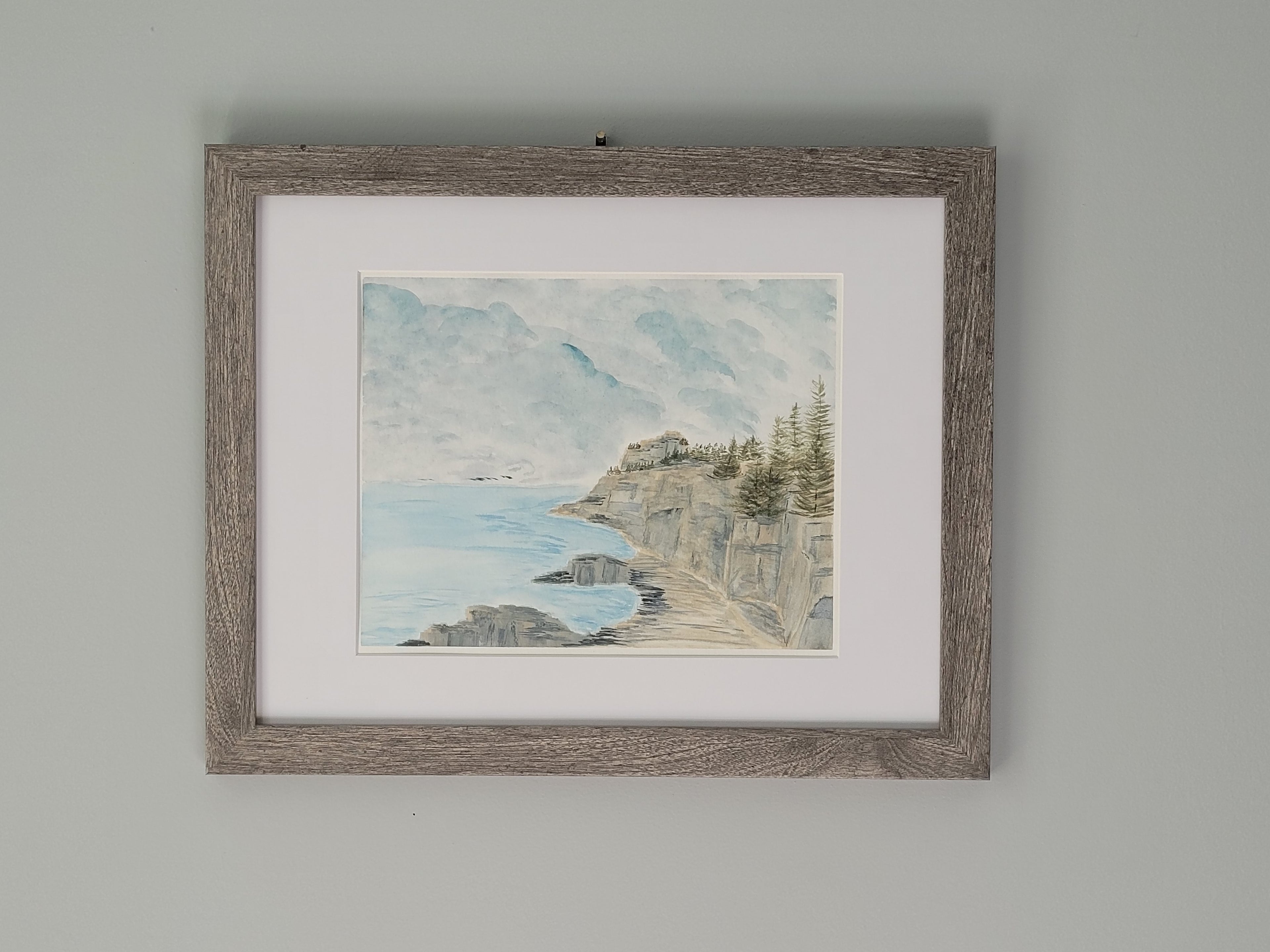 ORIGINAL WATERCOLOR Acadia Coastal | Maine Ocean Landscape Wall Art from the America the Beautiful Collection