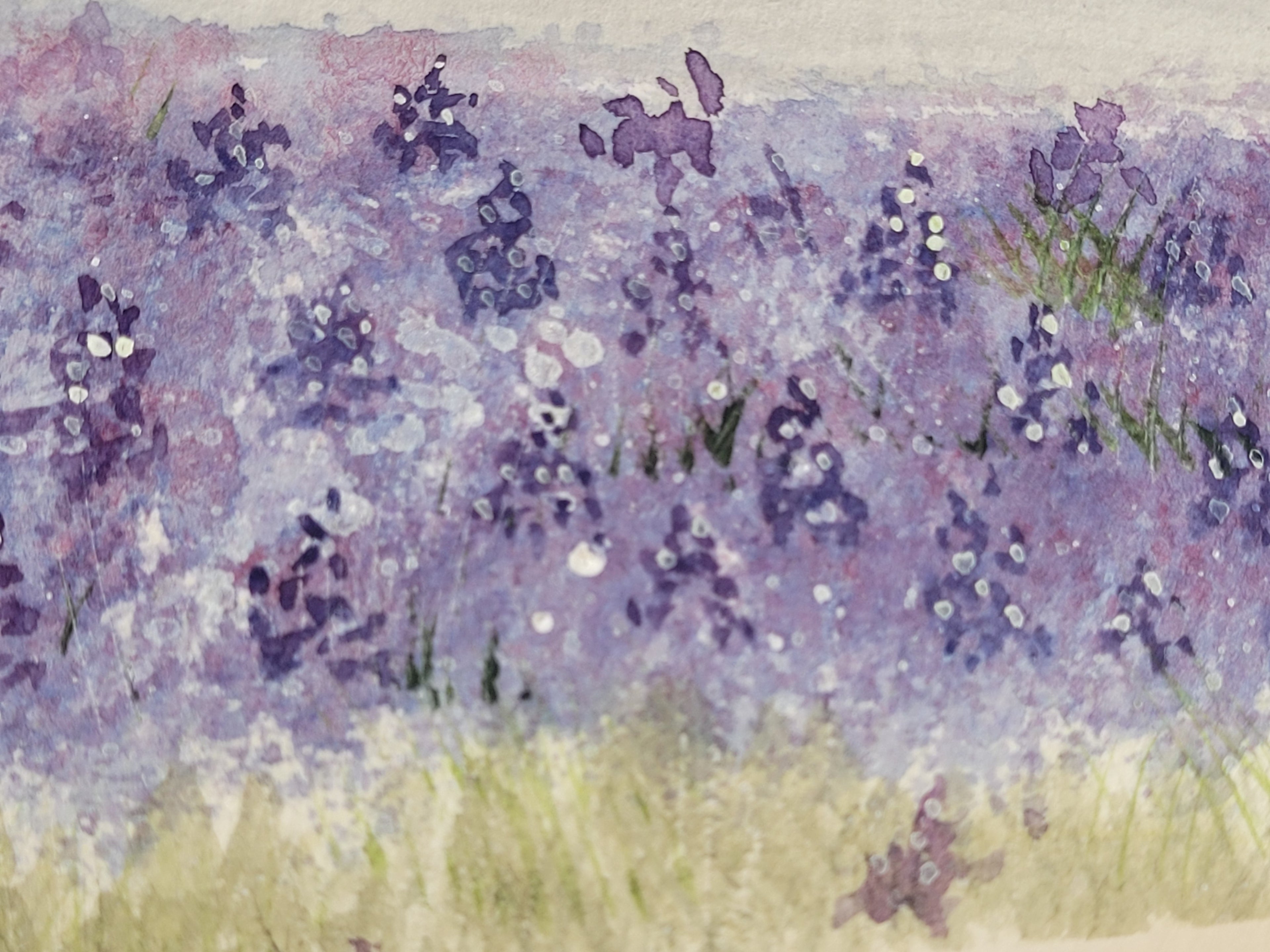 ORIGINAL WATERCOLOR Texas Hill Country | Bluebonnet Landscape Wall Art from the America the Beautiful Collection