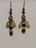 Pisgah Earrings – Garnet, Citrine & Peridot Gemstone Earrings