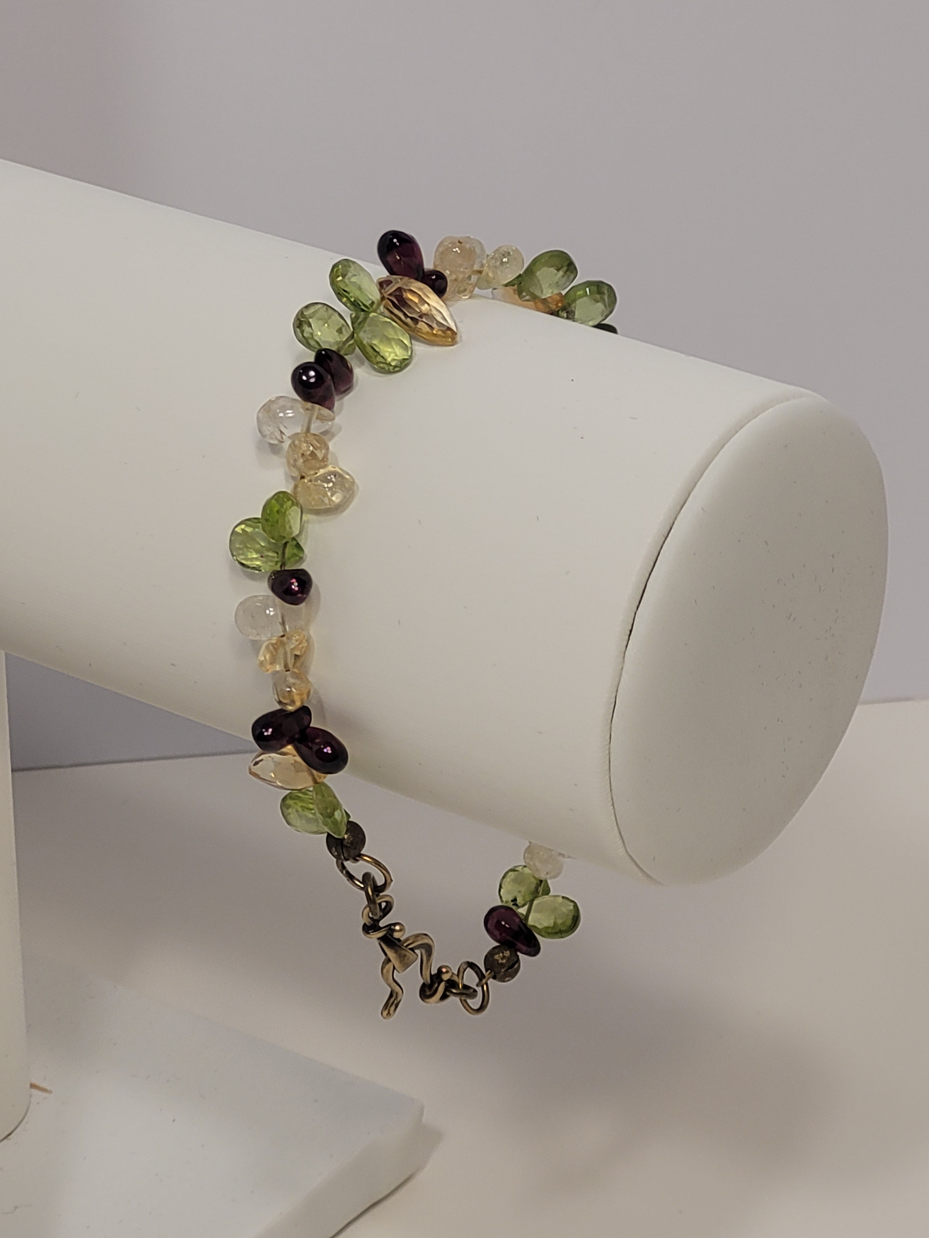 Pisgah Bracelet – Garnet, Citrine & Peridot Gemstone Bracelet