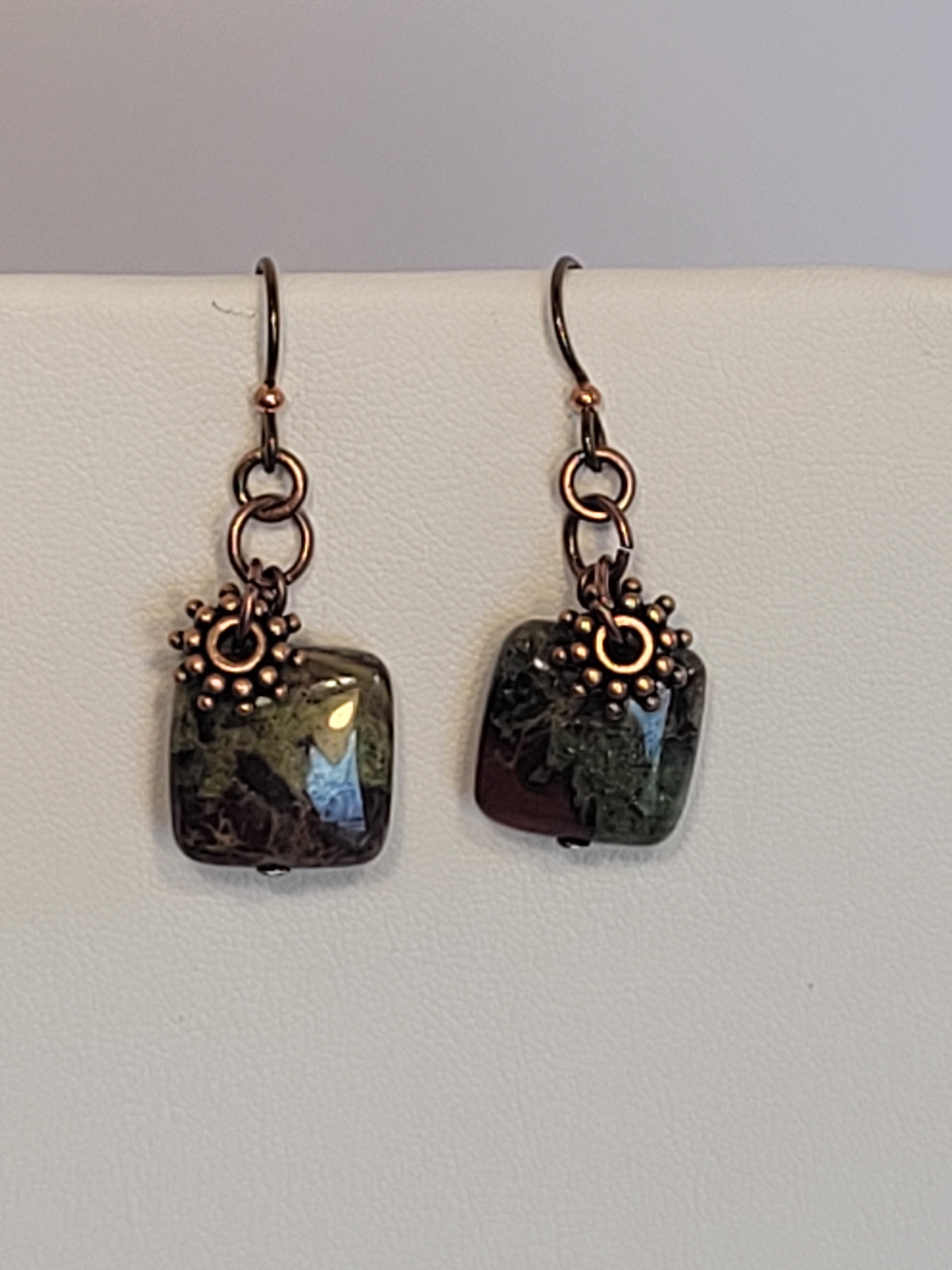 Farmlands Earrings  – Jasper Earrings