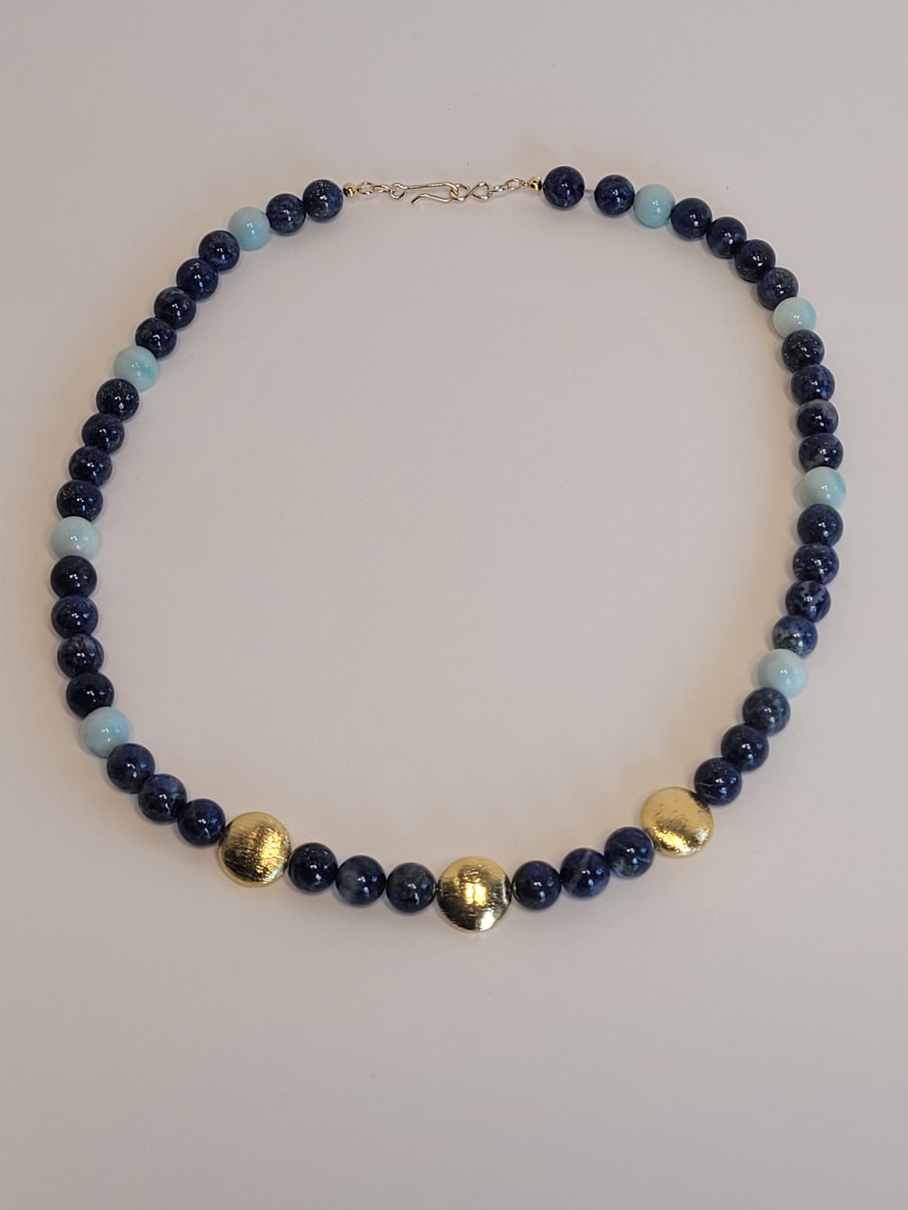 Highway Beautification Necklace – Lapis & Amazonite Necklace
