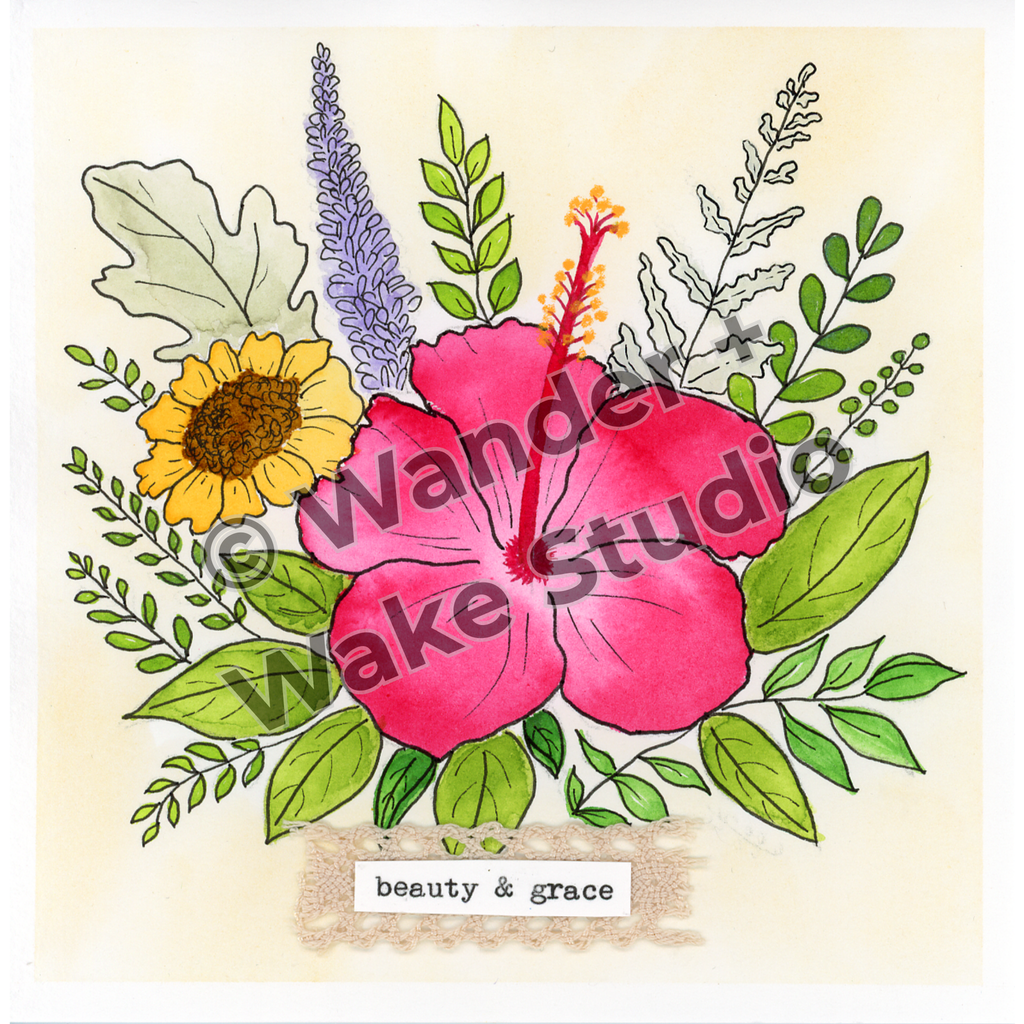 beauty + grace 6x6 print