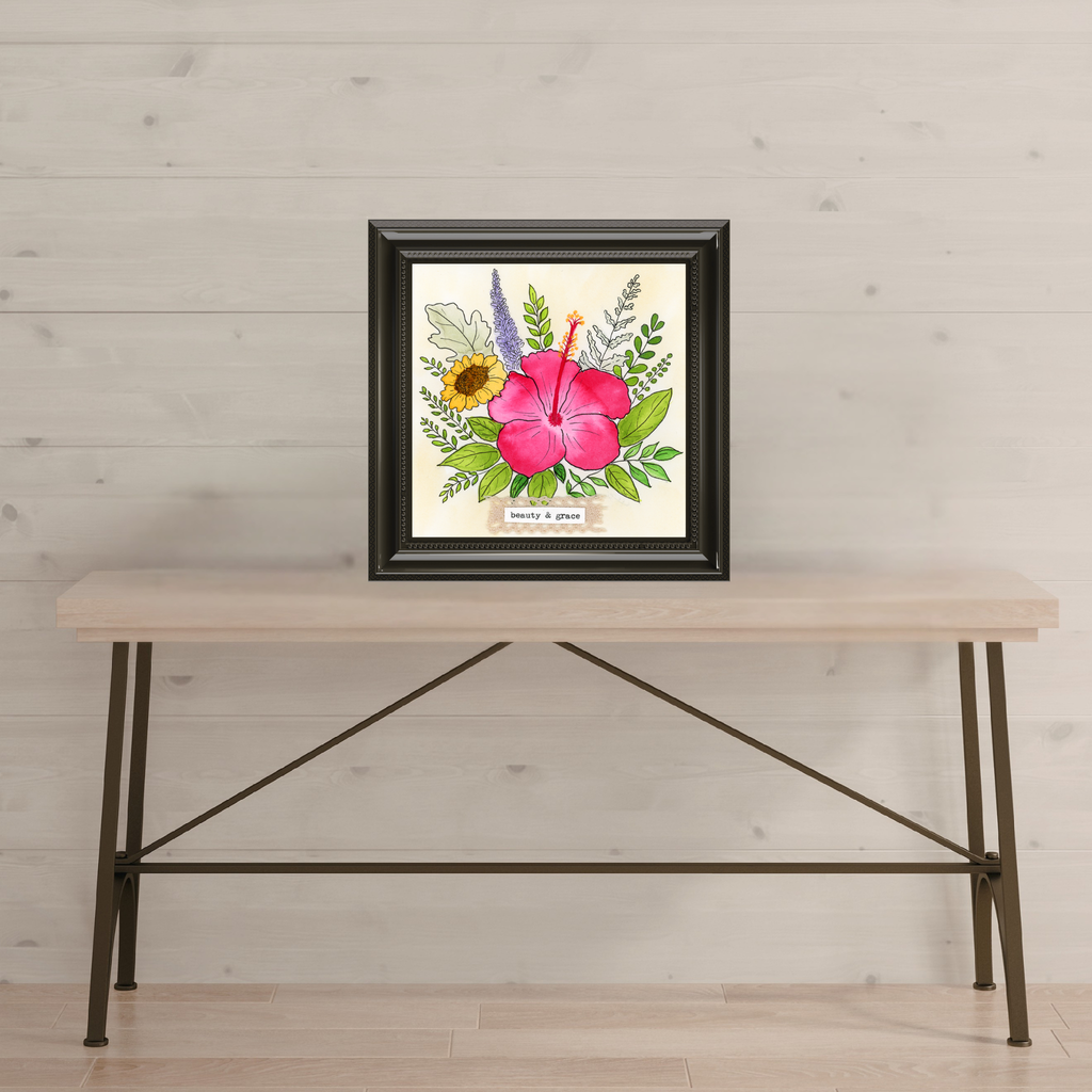 beauty + grace 6x6 print