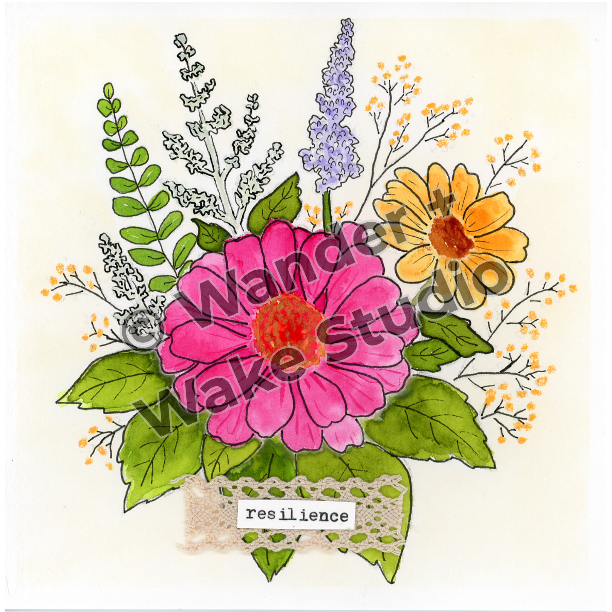 resilience 6x6 print