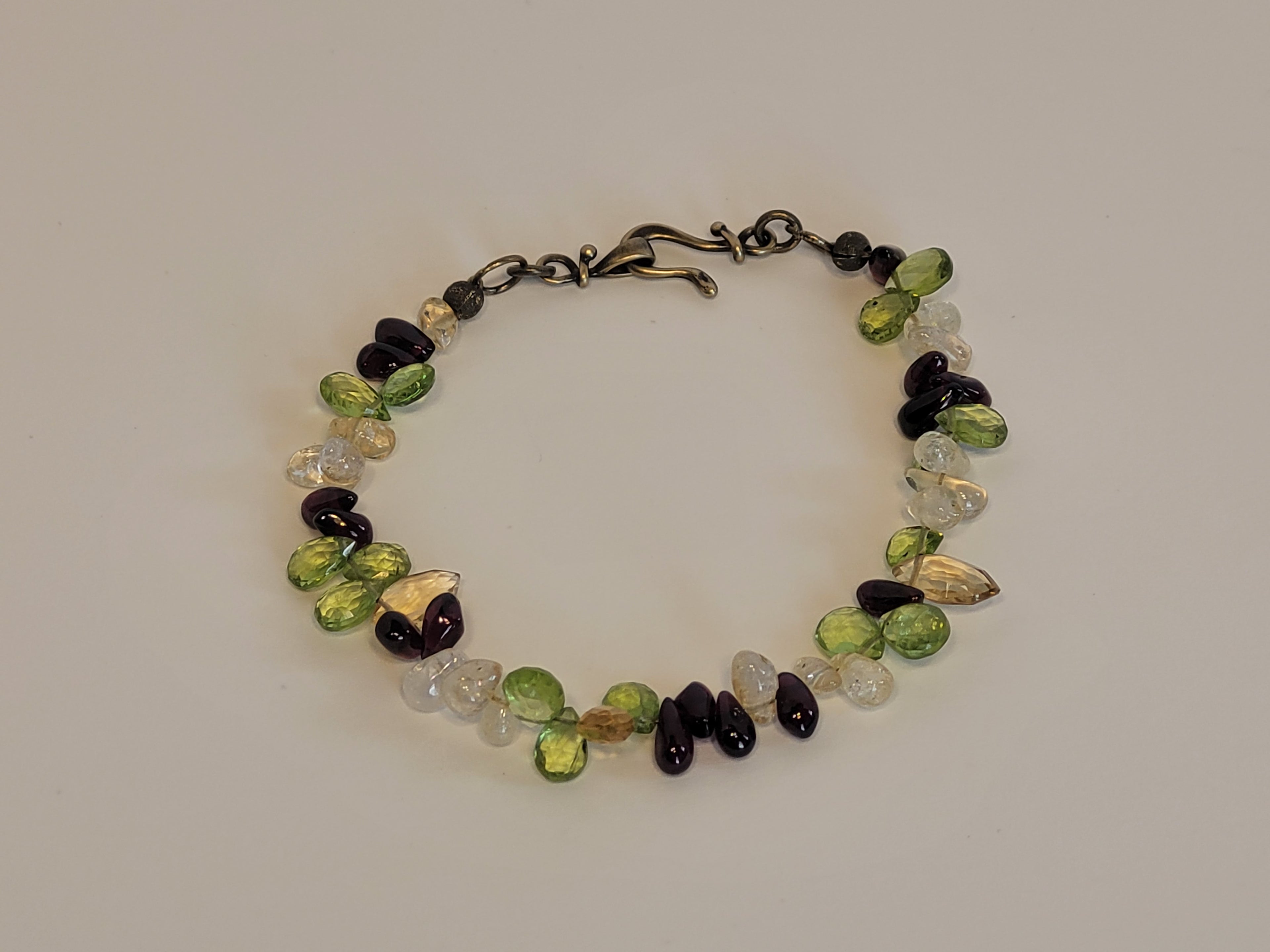 Pisgah Bracelet – Garnet, Citrine & Peridot Gemstone Bracelet