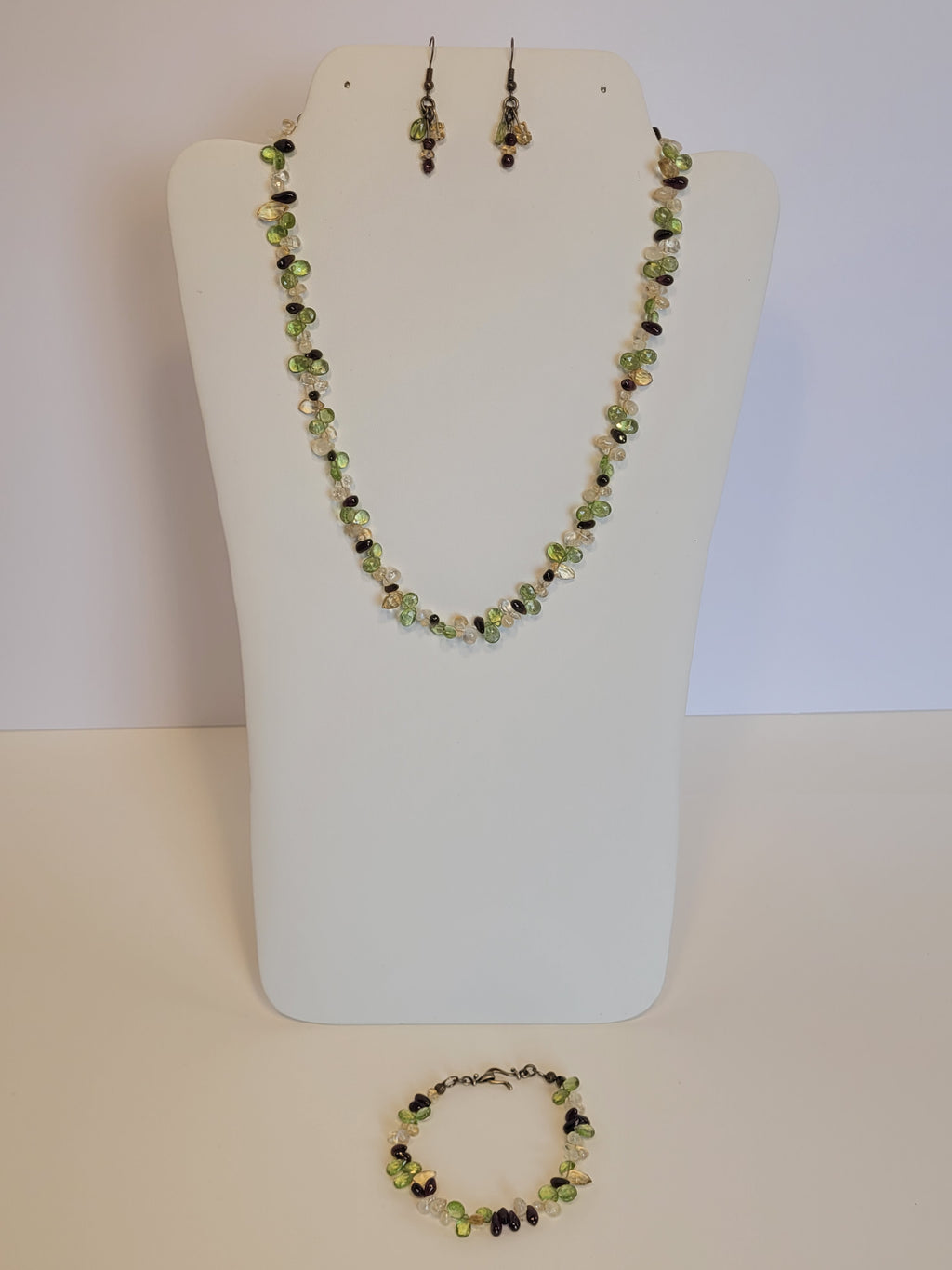 Pisgah Earrings – Garnet, Citrine & Peridot Gemstone Earrings