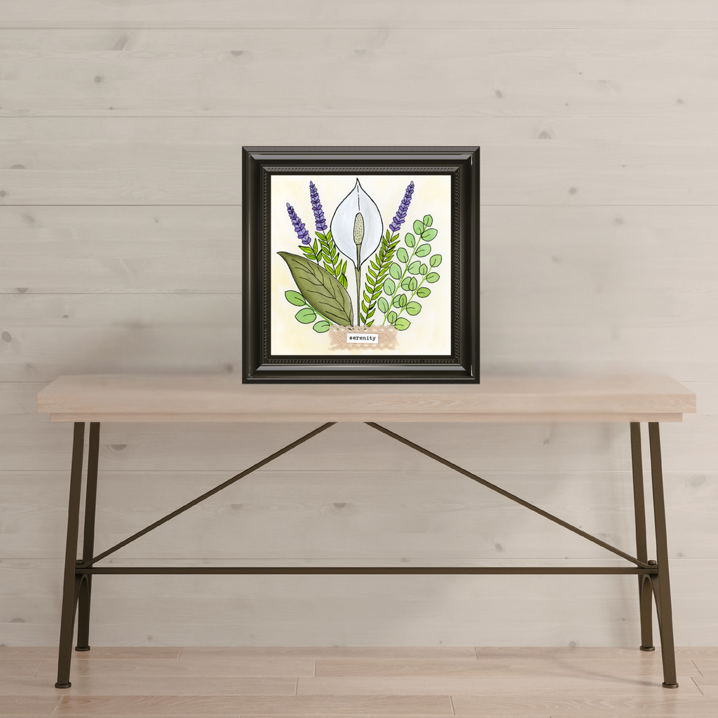 Peace Lily Floral Art Print – Serenity | Botanical Wall Art from the In Bloom Collection