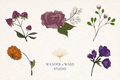 Floral Doodle Sticker Sheet – Vinyl Botanical Stickers | In Bloom Collection
