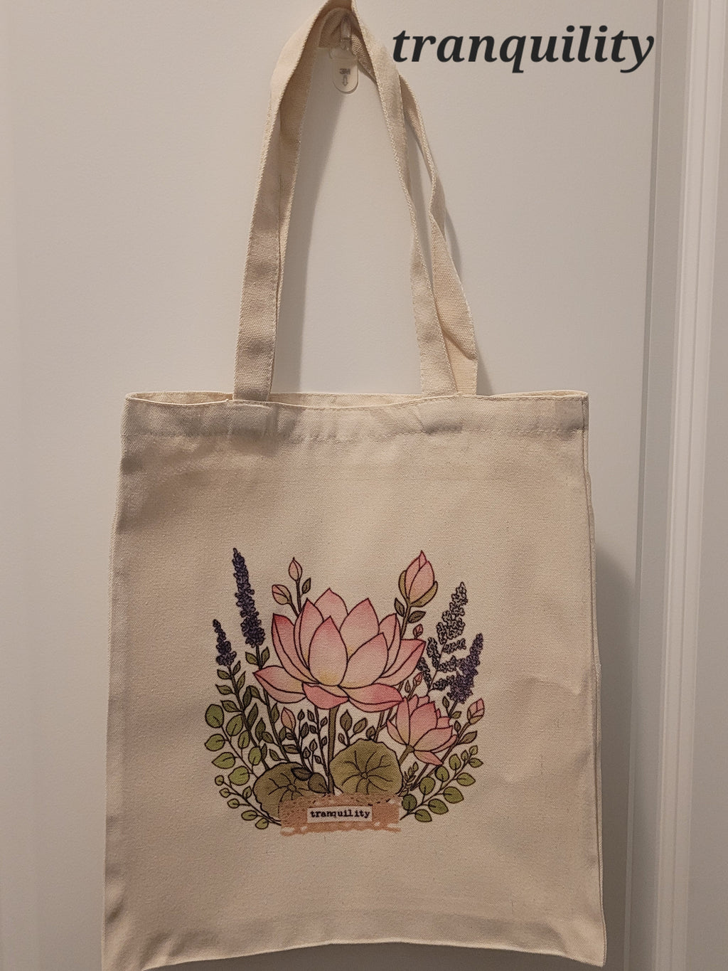 In Bloom Art Tote Bag – Botanical Canvas Tote with Original Floral Artwork | In Bloom Collection