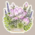 Lotus Flower Vinyl Sticker – Tranquility | Waterproof Botanical Sticker