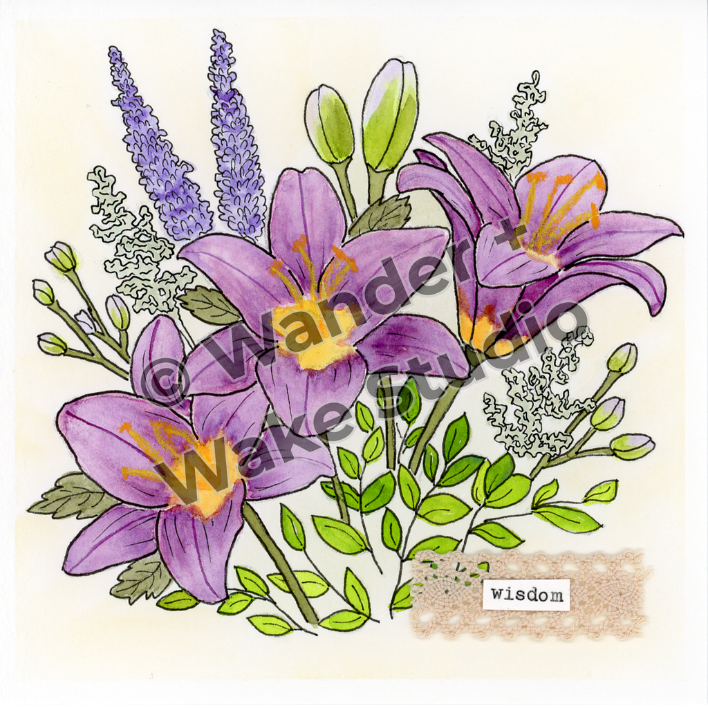 Asiatic Lily Floral Art Print – Wisdom | Botanical Wall Art from the In Bloom Collection